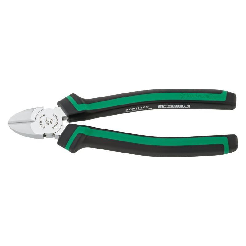 6720 1 180 - Szczypce tnące boczne, szczęki chromowane, 180 mm