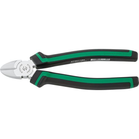 6720 1 180 - Szczypce tnące boczne, szczęki chromowane, 180 mm