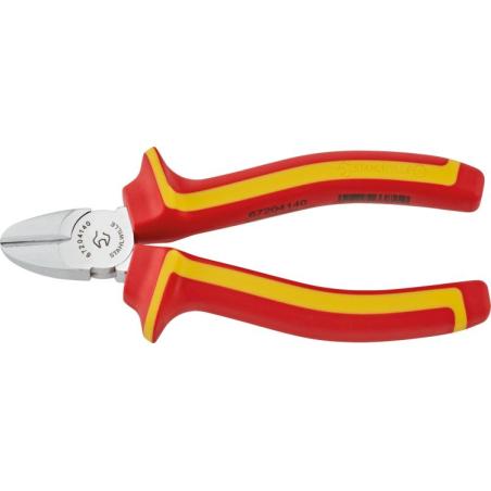 6720 4 140 VDE - Szczypce tnące boczne izolowane VDE, szczęki chromowane, 140 mm