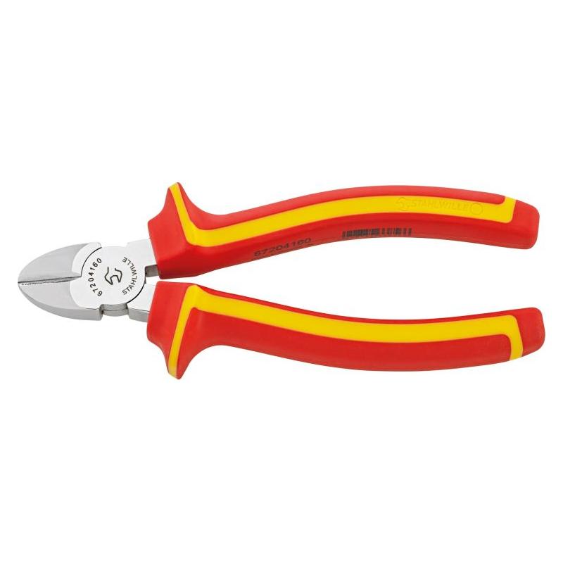 6720 4 160 VDE - Szczypce tnące boczne izolowane VDE, szczęki chromowane, 160 mm