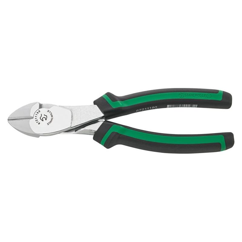 6721 1 180 - Szczypce tnące boczne, wzmocnione, szczęki chromowane, 180 mm