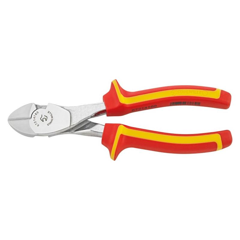6721 4 160 VDE - Szczypce tnące boczne izolowane VDE, wzmocnione, szczęki chromowane, 160 mm