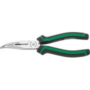 6731 1 200 - Szczypce półokrągłe, z ostrzem tnącym, odgięte 45°, szczęki chromowane, 200 mm