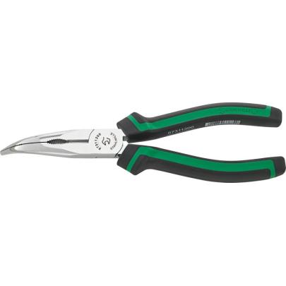 6731 1 200 - Szczypce półokrągłe, z ostrzem tnącym, odgięte 45°, szczęki chromowane, 200 mm