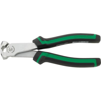 6770 1 160 - Szczypce tnące czołowe, wzmocnione, szczęki chromowane, 160 mm