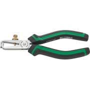 6780 1 160 - Szczypce do zdejmowania izolacji, ze śrubą regulacyjną, szczęki chromowane, 160 mm