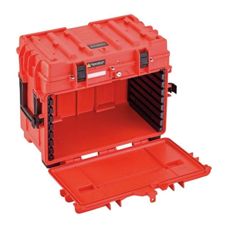 13217 LR K - Skrzynia narzędziowa na kółkach, ładowność 60 kg, czerwona, 81091334