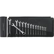 17F/15 - Zestaw kluczy oczkowo-płaskich grzechotkowych, 8 - 24 mm (15 szt.), 96401715