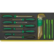 TCS 13214/1 WT/LM 5 - Moduł wkrętaków, imbusów i skrobaków do skrzyni 13217 (13 szt.), wkładka piankowa, 96831104