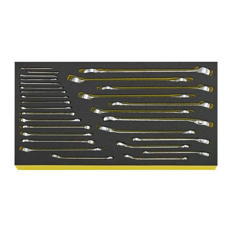 TCS 13214/1 WT/LM 6 - Moduł kluczy oczkowo-płaskich, 5,5 - 27 mm, do skrzyni 13217 (29 szt.), wkładka piankowa, 96831105