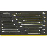 TCS 13214/1 WT/LM 6 - Moduł kluczy oczkowo-płaskich, 5,5 - 27 mm, do skrzyni 13217 (29 szt.), wkładka piankowa, 96831105