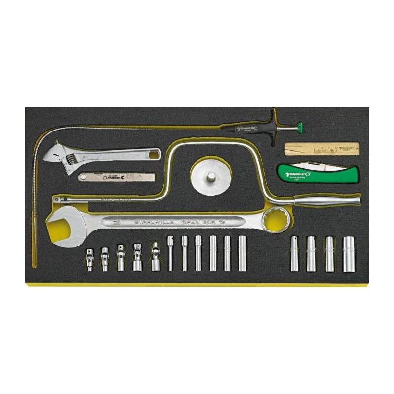 TCS 13214A/1 WT/LM 2 - Moduł nasadek i akcesoriów QR 1/4" do skrzyni 13217 (22 szt.), wkładka piankowa, 96831107
