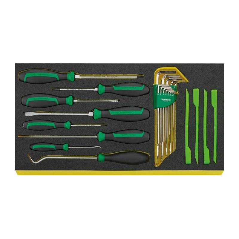 TCS 13214A/1 WT/LM 5 - Moduł wkrętaków i skrobaków + klucze trzpieniowe, do skrzyni 13217 (25 szt.), wkładka piankowa, 96831108