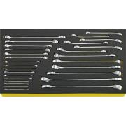 TCS 13214A/1 WT/LM 6 - Moduł kluczy oczkowo-płaskich i grzechotkowych do skrzyni 13217 (28 szt.), wkładka piankowa, 96831109