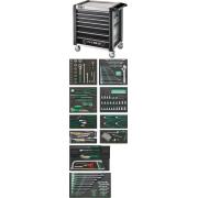 98/250QR - Zestaw 250 narzędzi, 10 modułów, w wózku narzędziowym 98/7 A PRO, 98830234