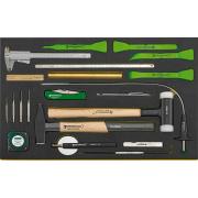 TCS LM WW DIVERSES - Locksmith's tool module for aircraft maintenance, foam insert (21 pcs.), 96830888