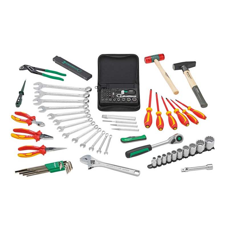 13301/87 - Set of 87 tools for mechanics and electricians in a 13301 case, 98830183